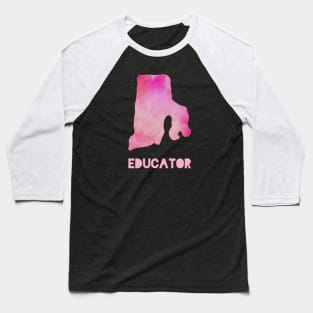 Rhode Island Educator Baseball T-Shirt